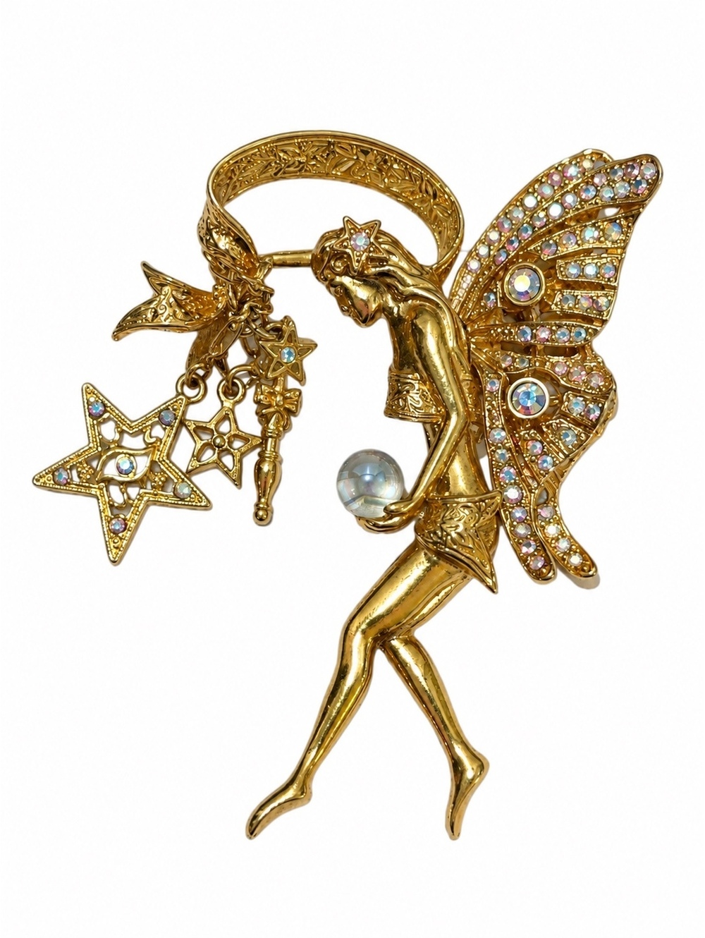 Vintage Kirks Folly Fairy Godmother Brooch